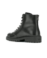 Мужские черные кожаные повседневные ботинки от Kenzo