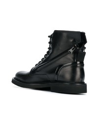 Мужские черные кожаные повседневные ботинки от Bruno Bordese