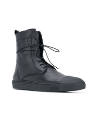 Мужские черные кожаные повседневные ботинки от Inês Torcato