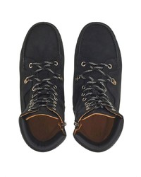 Мужские черные кожаные повседневные ботинки от Ferragamo