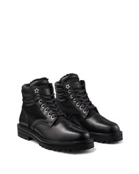 Мужские черные кожаные повседневные ботинки от Jimmy Choo