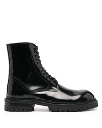 Мужские черные кожаные повседневные ботинки от Ann Demeulemeester