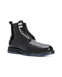 Мужские черные кожаные повседневные ботинки от Jimmy Choo