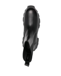 Мужские черные кожаные повседневные ботинки от Rick Owens