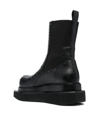 Мужские черные кожаные повседневные ботинки от Rick Owens