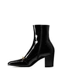 Мужские черные кожаные повседневные ботинки от Saint Laurent