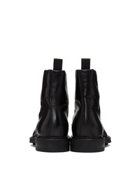 Мужские черные кожаные повседневные ботинки от Paul Smith