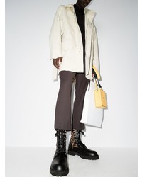 Мужские черные кожаные повседневные ботинки от Fendi