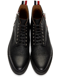 Мужские черные кожаные повседневные ботинки от Thom Browne