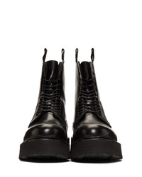 Мужские черные кожаные повседневные ботинки от R13