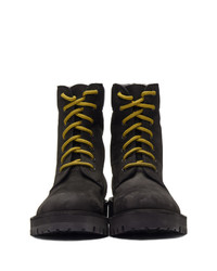 Мужские черные кожаные повседневные ботинки от Vetements
