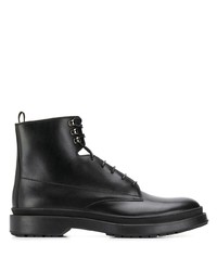 Мужские черные кожаные повседневные ботинки от BOSS HUGO BOSS
