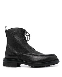 Мужские черные кожаные повседневные ботинки от Brioni