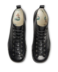 Мужские черные кожаные повседневные ботинки от Gucci