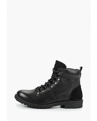 Мужские черные кожаные повседневные ботинки от Burton Menswear London