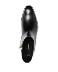 Мужские черные кожаные повседневные ботинки от Tom Ford