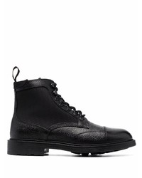 Мужские черные кожаные повседневные ботинки от Canali