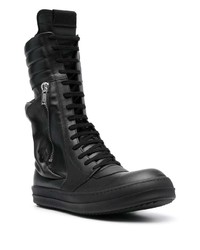 Мужские черные кожаные повседневные ботинки от Rick Owens