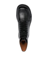 Мужские черные кожаные повседневные ботинки от Lanvin