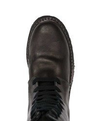 Мужские черные кожаные повседневные ботинки от A Diciannoveventitre
