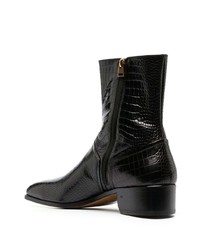 Мужские черные кожаные повседневные ботинки от Tom Ford