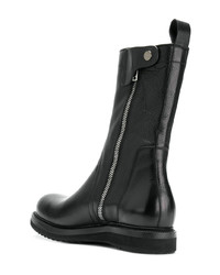 Мужские черные кожаные повседневные ботинки от Rick Owens