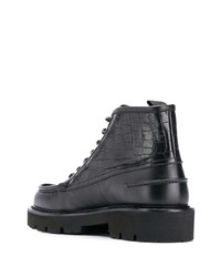 Мужские черные кожаные повседневные ботинки от Bally
