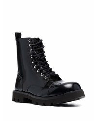 Мужские черные кожаные повседневные ботинки от Diesel