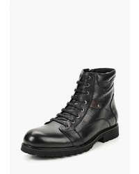 Мужские черные кожаные повседневные ботинки от Dino Ricci Select