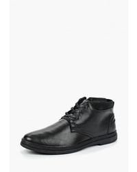 Мужские черные кожаные повседневные ботинки от Dino Ricci Trend