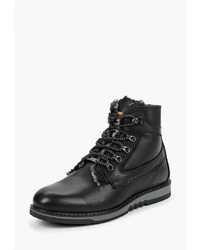 Мужские черные кожаные повседневные ботинки от Dockers by Gerli