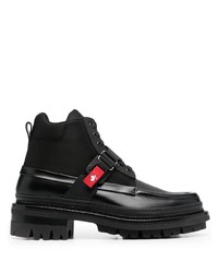 Мужские черные кожаные повседневные ботинки от DSQUARED2