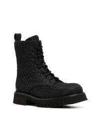 Мужские черные кожаные повседневные ботинки от Moschino