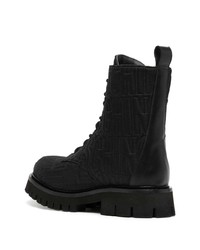 Мужские черные кожаные повседневные ботинки от Moschino