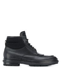 Мужские черные кожаные повседневные ботинки от Ermenegildo Zegna