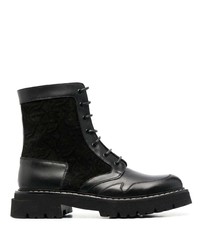 Мужские черные кожаные повседневные ботинки от Ferragamo