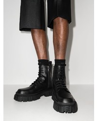 Мужские черные кожаные повседневные ботинки от Fendi
