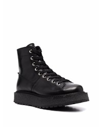 Мужские черные кожаные повседневные ботинки от Neil Barrett