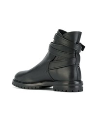 Мужские черные кожаные повседневные ботинки от Valentino