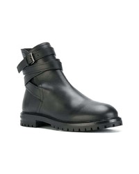 Мужские черные кожаные повседневные ботинки от Valentino