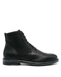 Мужские черные кожаные повседневные ботинки от Geox