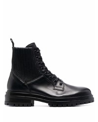 Мужские черные кожаные повседневные ботинки от Gianvito Rossi