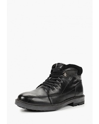 Мужские черные кожаные повседневные ботинки от Gioseppo