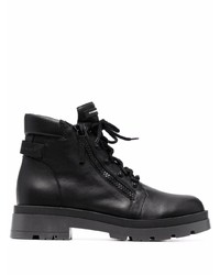 Мужские черные кожаные повседневные ботинки от Giuseppe Zanotti