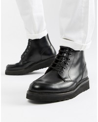 Мужские черные кожаные повседневные ботинки от Grenson