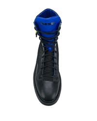 Мужские черные кожаные повседневные ботинки от Diesel