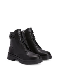 Мужские черные кожаные повседневные ботинки от Giuseppe Zanotti
