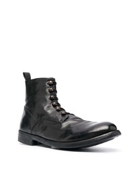 Мужские черные кожаные повседневные ботинки от Officine Creative