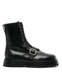 Мужские черные кожаные повседневные ботинки от Jil Sander