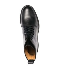 Мужские черные кожаные повседневные ботинки от Filippa K